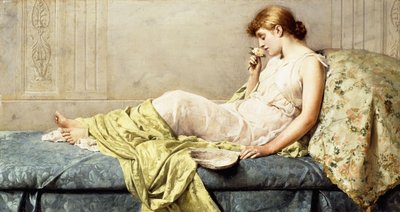 Die Boudoir-Rose, 1879 von Henry Thomas Schafer