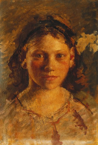 Kopf eines Mädchens von Henry Tonks