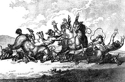 Hunde werfen ab, 1800 von Henry William Bunbury