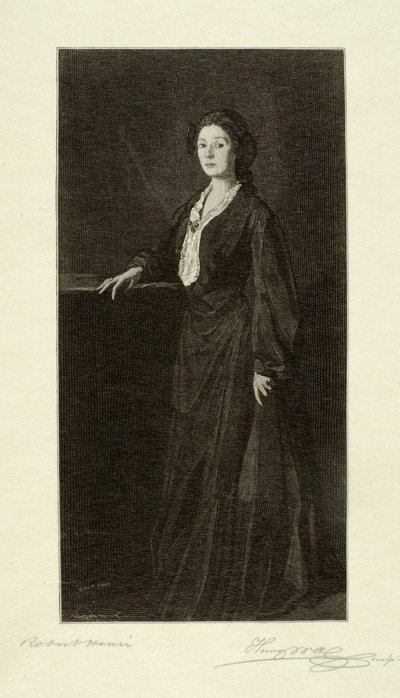 Porträt von Frau Henri von Henry Wolf