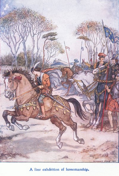Eine großartige Reitvorführung von Herbert Cole