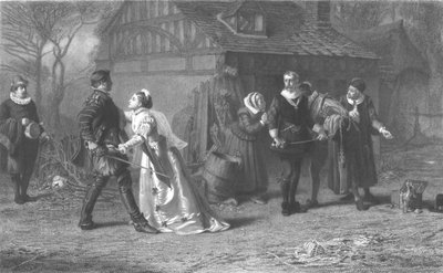 Das unterbrochene Duell, ca. 1886 von Herbert Bourne