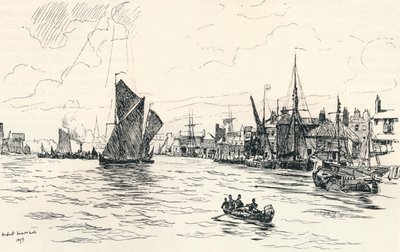 Von Limehouse Pier, 1873, 1894 von Herbert Menzies Marshall