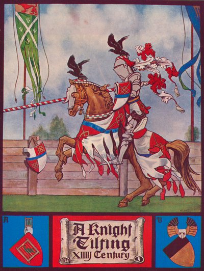 Ein Ritter beim Tjosten, ca. 1926 von Herbert Norris