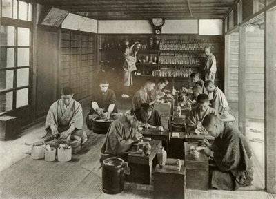 Namikawas Arbeitszimmer, 1910 von Herbert Ponting