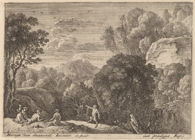 Ein tanzender Satyr von Herman van Swanevelt