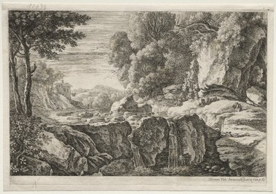 Der kleine Wasserfall von Herman van Swanevelt