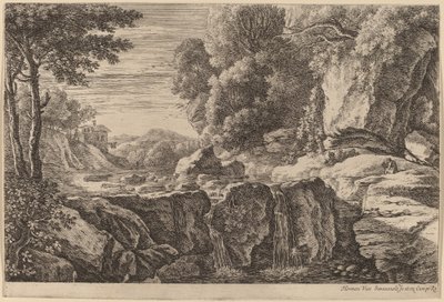 Der kleine Wasserfall von Herman van Swanevelt