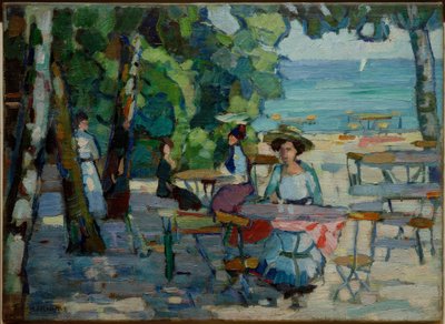 Kaffeegarten am Ammersee von Hermann Stenner