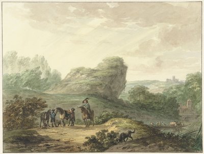 Landschaft mit Reitern von Hermanus Numan