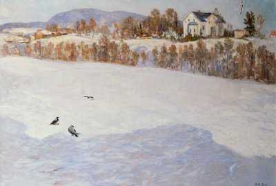Bauernhof in Winterlandschaft von Heyn Barth
