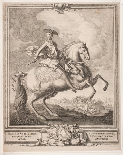 Friedrich V. als Kronprinz zu Pferd von Hieronimo Miani