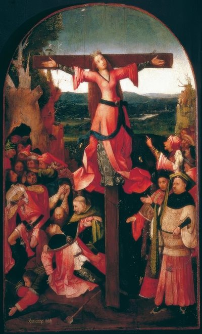 Die Kreuzigung der Heiligen Julia (oder Liberata) von Hieronymus Bosch