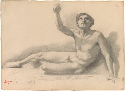 Studie eines männlichen Aktes von Hilaire Germain Edgar Degas
