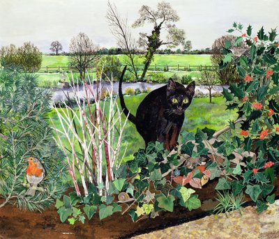 Winterkatze von Hilary Jones