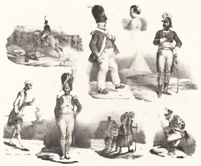 Acht Vignetten von Hippolyte Bellange