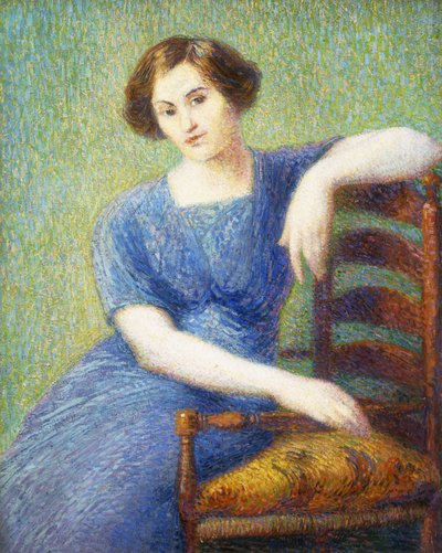 Frau mit einem Stuhl; Femme au Fauteuil von Hippolyte Petitjean