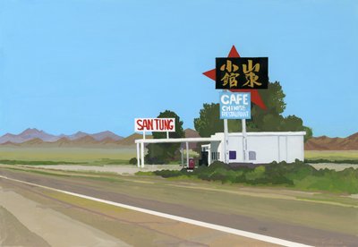 Chinesisches Restaurant entlang der Nationalstraße von Hiroyuki Izutsu