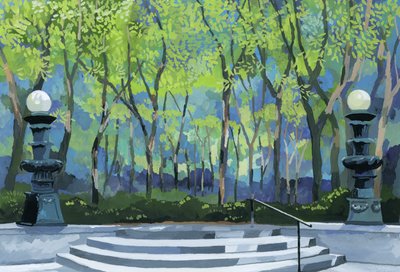 Eingang des Parks, 2016 von Hiroyuki Izutsu