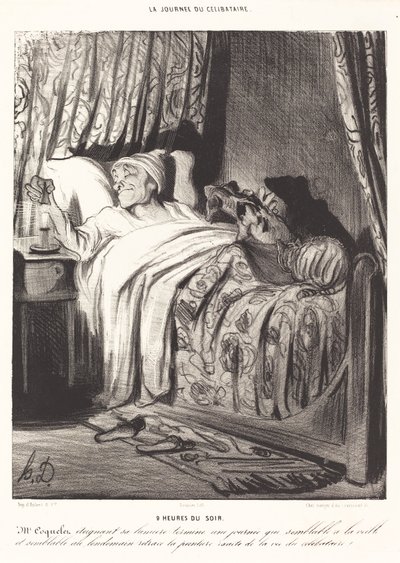 9 Uhr abends von Honoré Daumier