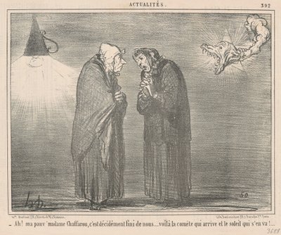Ah! Arme Madame Chaffarou ... von Honoré Daumier