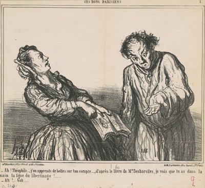 Ah! Théophile ... ich höre interessante Dinge ... von Honoré Daumier