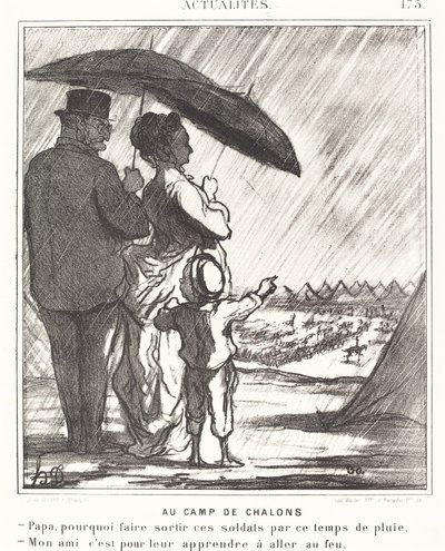 Im Lager von Chalons von Honoré Daumier