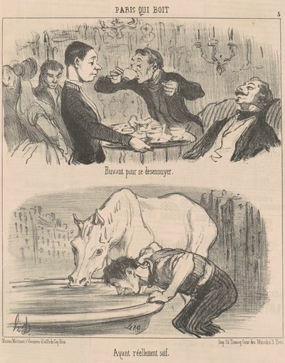 Gähnend vor Langeweile von Honoré Daumier