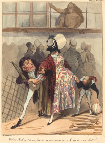 Bobonne... schau ihn nicht so an! von Honoré Daumier