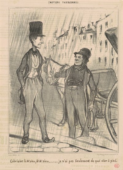 Kabriolett da, Herr, da, Herr... von Honoré Daumier