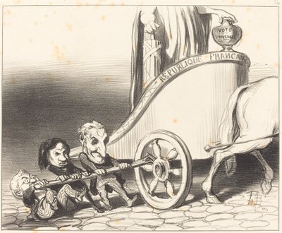 Ce char marchera toujours... von Honoré Daumier