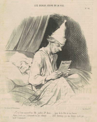 Es ist wirklich heute der 28. Juli ... von Honoré Daumier