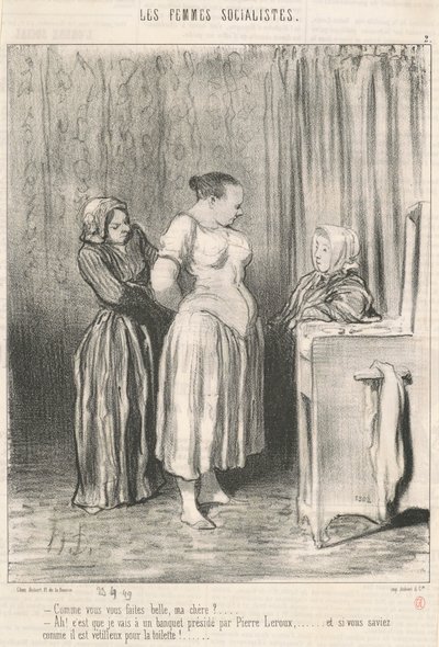 Wie schön Sie sind, meine Liebe? ... von Honoré Daumier