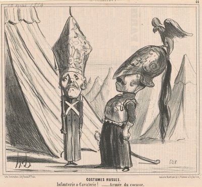 Russische Kostüme von Honoré Daumier