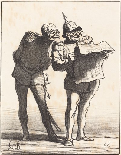 Entschieden, man kann nicht... von Honoré Daumier