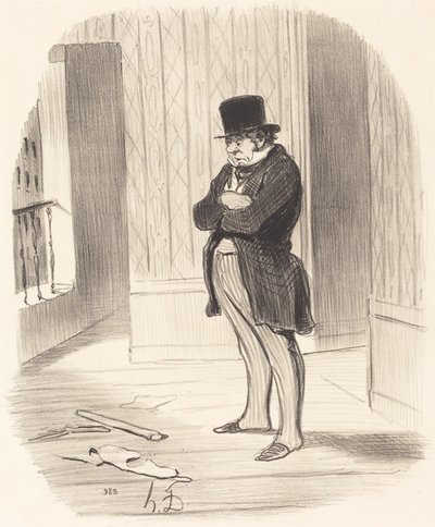 Umgezogen!... von Honoré Daumier
