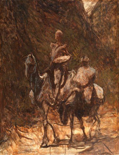 Don Quijote und Sancho Panza, 1868-1870 von Honoré Daumier
