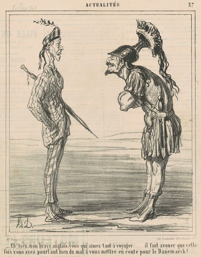 Nun gut! Mein tapferer Engländer ... von Honoré Daumier