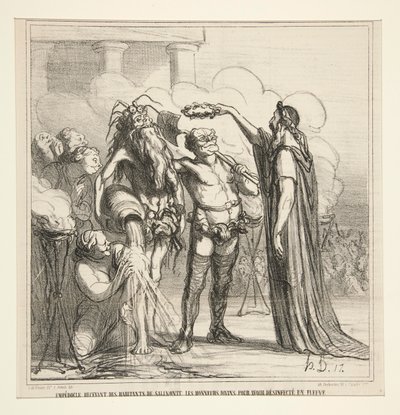 Empedokles empfängt von Honoré Daumier