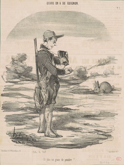 Und kein Körnchen Pulver mehr! ... von Honoré Daumier
