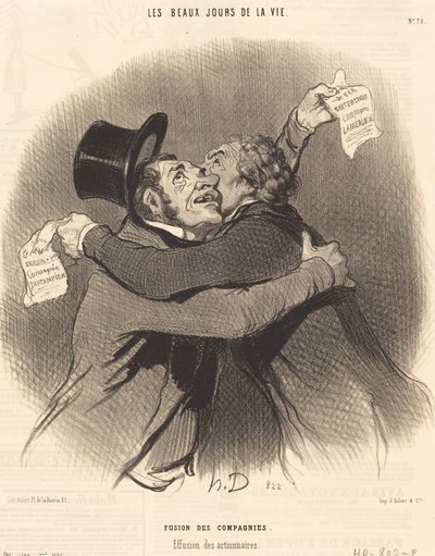 Fusion der Gesellschaften von Honoré Daumier
