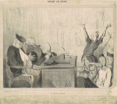Die chinesische Justiz von Honoré Daumier