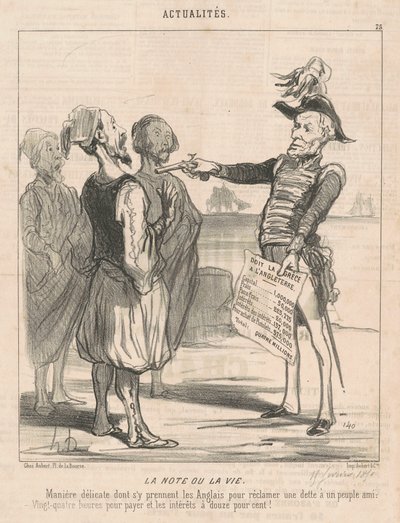 Die Note oder das Leben von Honoré Daumier