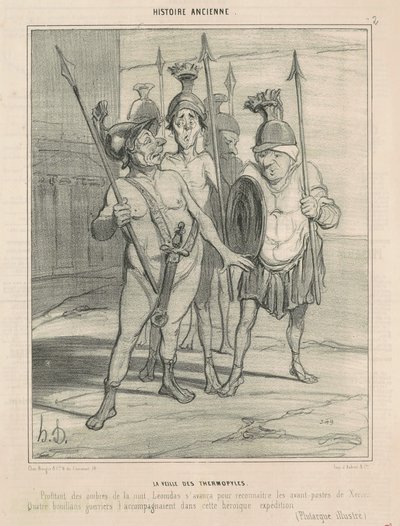 Der Vorabend der Thermopylen von Honoré Daumier