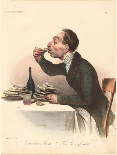 Der Austernliebhaber von Honoré Daumier