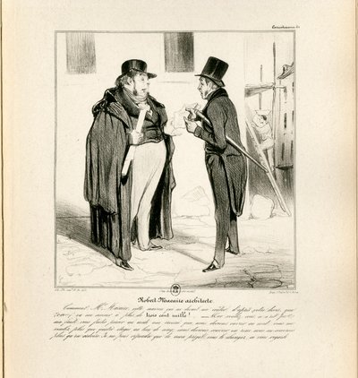 Le Charivari, Satirique en N & B von Honoré Daumier