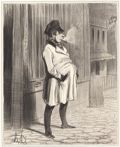 Der Klatscher von Honoré Daumier