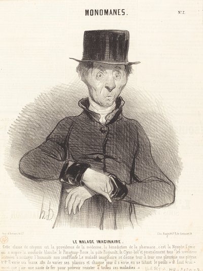 Der eingebildete Kranke von Honoré Daumier