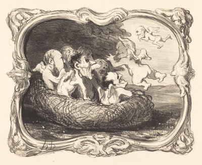 Das verlassene Nest von Honoré Daumier