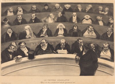 Der gesetzgeberische Bauch von Honoré Daumier
